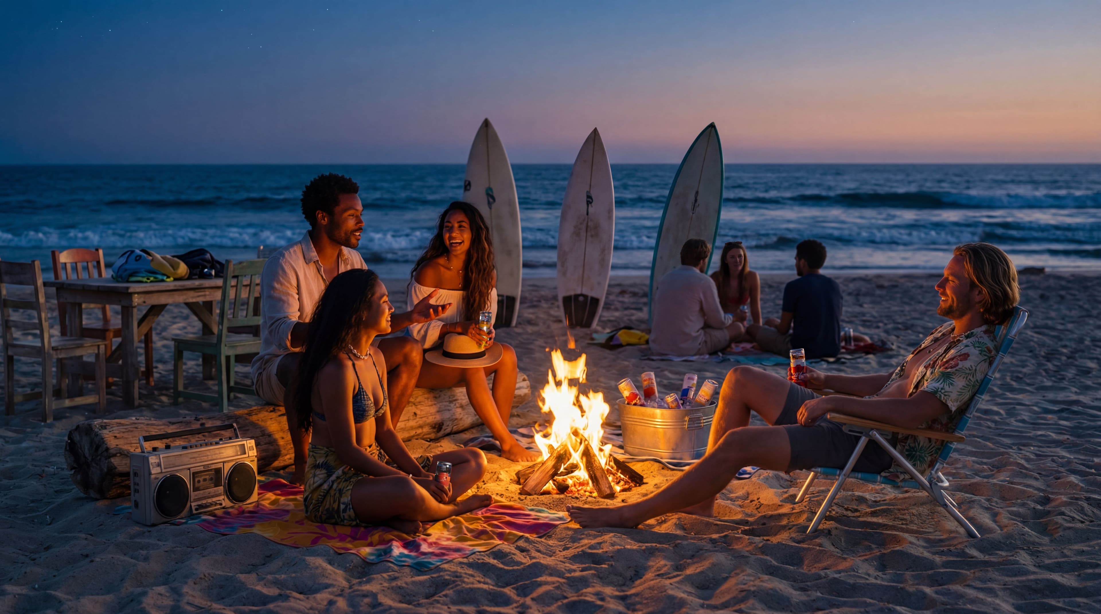 TwisTop beach social scene from brand film