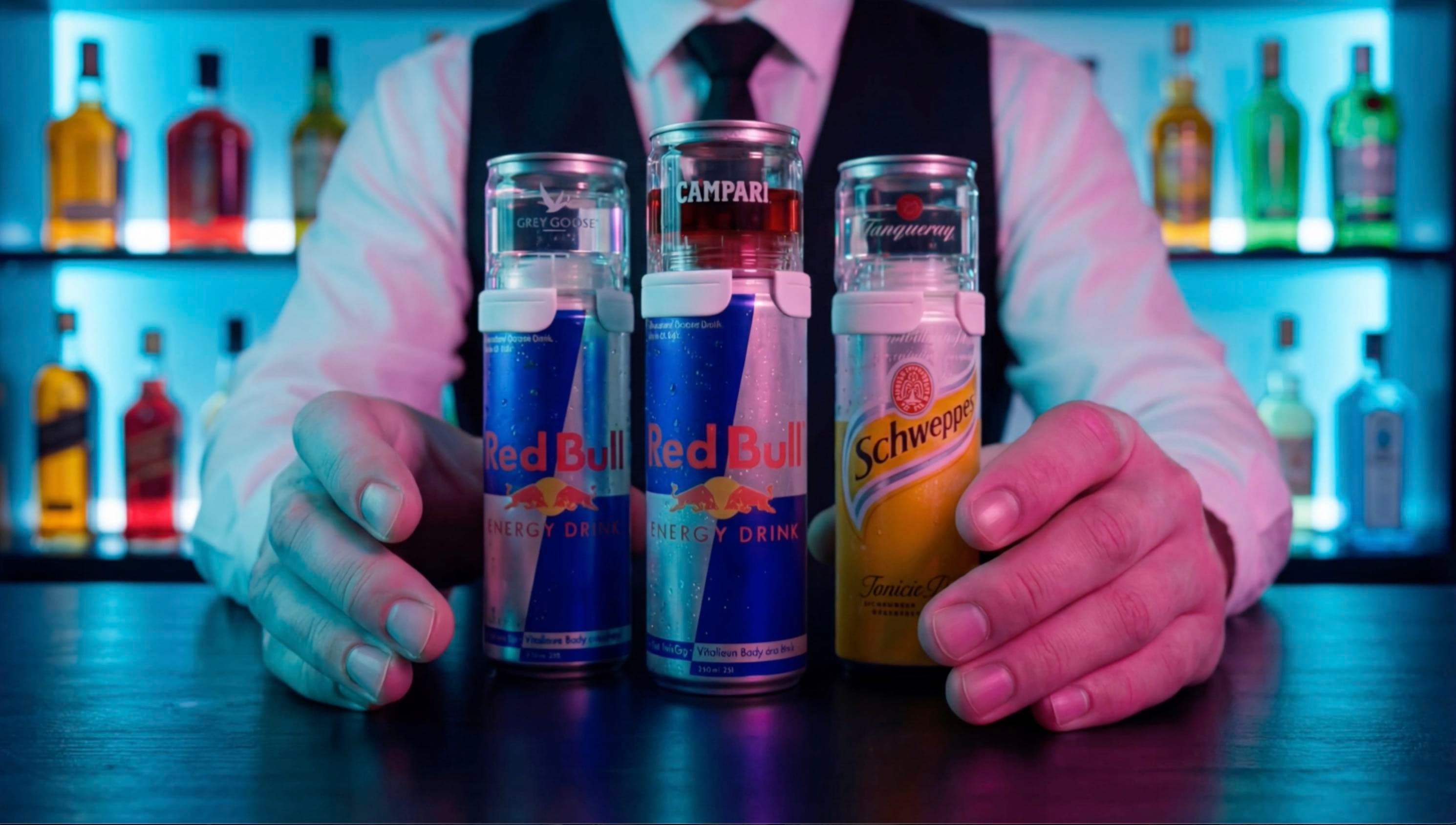 Nightclub setting featuring TwisTop premium cocktail system